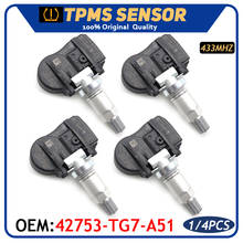 Sensor de monitoramento de pressão de pneus automotivos, tpms embutidos, para acura, nsx, honda pilot, ridg 2015-2017, 433mhz 2024 - compre barato