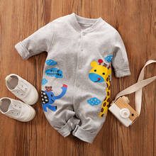 Newborn Baby Boy Clothing Organic Cotton Overalls Twins New Born Clothes Romper Infant Jumpsuit Giraffe Costume Toddler Onesie 2024 - buy cheap