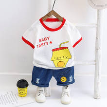 Summer Children Cotton Clothes Baby Boys Girls Print Cartoon T Shirts Shorts 2Pcs/sets Infant Kids SET Fashion Toddler 0-5 YEARS 2024 - buy cheap
