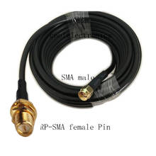 SMA Male to RP-SMA Female Pin Low Loss RF Coaxial RG58 50-3 50ohm Coax Cable 1m 2m 3m 5m 10m 15m 20m 30m 2024 - buy cheap