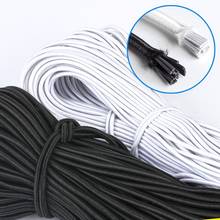 1MM/2MM/3MM White/Black Round Elastic Rubber Bands Elastic Rope Wedding Garment Elastic Tape For DIY Sewing Accessorie 2024 - buy cheap