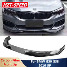 AC Стиль Реальные углеродного волокна переднего бампера Лопата для губ Диффузор подбородка комплект кузова для BMW 5 серия G30 G38 530LI MT спортивные 2016 вверх 2024 - купить недорого