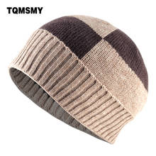 Winter Beanies Solid Color Hat men Knitted Warm Soft Beanie Double layer plus thick velvet Cap bonnet Gorro Caps For Men Women 2024 - buy cheap