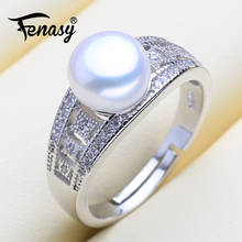 FENASY 925 Sterling Silver Ring Luxury Natural Freshwater Pearl Rings For Women Female Party Wedding Fine Jewelry 2024 - buy cheap