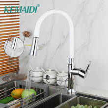 KEMAIDI Kitchen Mixer Basin Sink Faucet Stainless Steel Water Mixer Tap Swivel Kitchen Faucet 360 Rotated Chrome Brass 2024 - buy cheap