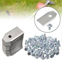 Hot 60Pcs Lawn Mower Blade Replacement Blade with Screws for Robot Mower Garden Tools 2024 - buy cheap
