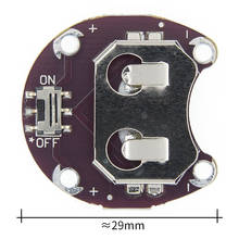 Eletrônica inteligente 10 pçs/lote nova lilypad moeda pilha bateria titular cr2032 módulo de montagem da bateria 2024 - compre barato