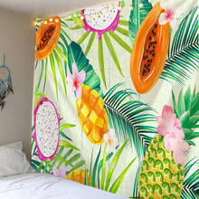 Tropical Fruits Leaf Tapestry Wall Hanging Tapestries Wall For Home DecoLiving Room Bedroom Wall Art Large size Free Dropping 2024 - buy cheap