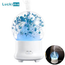 Immortal Flower Aroma Air Humidifier Essential Oil Diffuser Best Gift for Girl Home Cool Mist Maker with 7 Color LED Night light 2024 - buy cheap