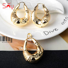 Sunny Jewelry-Conjuntos de joyas de cobre para mujer, aretes colgantes de gran estilo, regalos de fiesta de boda, conjuntos de moda, novedad de 2021 2024 - compra barato