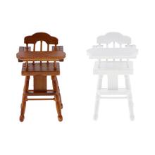 1/12 миниатюрный стул для кукольного домика, мебель для столовой, деревянный складной стул 2024 - купить недорого