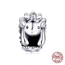 2020 new animal hedgehog koala beads fit Pandora charm original bracelet pendant 925 sterling silver woman jewelry gift making 2024 - buy cheap