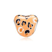 925 Jewelry Fits Pandora Bracelets Spotted Heart Charm Fashion Beads Original Sterling Silver Making 2024 - buy cheap