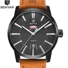 BENYA New Simple Men's Watches Top Brand Luxury Quartz Watch Men Creative Stainless Steel Waterproof Clock Relogio Masculino+box 2024 - buy cheap