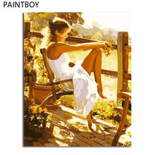 Paintboy quadro imagens figura pintura diy pintura a óleo digital por números pintura & caligrafia decoração de casa 2024 - compre barato