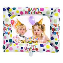 С днем рождения алюминиевые фольги Воздушные шары Штатив для фотостудии реквизит для ребенка душ День Рождения украшения ребенок взрослый фотобудка 2024 - купить недорого