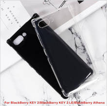 Capa de silicone antiderrapante para celulares blackberry 2, capa protetora macia tpu para key2 keytwo preta 2024 - compre barato