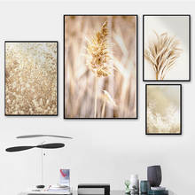 Abstract Autumn Flower Golden Wheat Nature Scenery Nordic Canvas Poster Print Painting Wall Art Landscape Picture Home Decor 2024 - buy cheap