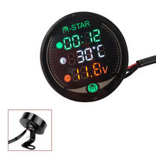 Motorcycle Voltmeter Time Temperature LED 3-in-1 LED Digital Voltage Meter For BMW f650 f700gs f850gs F800R F800S F800ST f 800 r 2024 - buy cheap