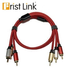 Audio Video RCA Cable ,3RCA Male to 3RCA Male Composite AV Cable Compatible with Set-Top Box,Speaker,Amplifier,DVD Player More 2024 - buy cheap