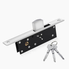 best Sliding Door Aluminum Alloy Window Locks Anti-Theft Safety Wood Gate Floor Lock With Cross Keys For Furniture Hardware 2024 - buy cheap