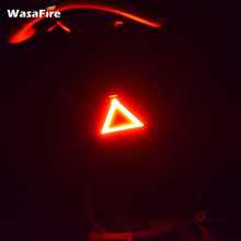 Велосипедный задний треугольный светильник WasaFire, COB светодиодный задний фонарь для велосипеда, 6 режимов, USB, перезаряжаемый, велосипедный задний фонарь, Предупреждение лампа 2024 - купить недорого