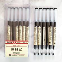 12 Pcs/set  0.35mm Black/ Red Color Ink Gel Pen Needle Pen Student Office School Kawaii Stationary Supplies 2024 - buy cheap