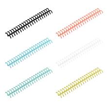 HX6A 10pcs Plastic Loose Leaf Link Spiral Circles Binder Ring for 30 Holes Notebook Paper Book Scrapbook Stationery 2024 - buy cheap