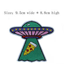 Free shipping Spacecraft embroidery patch 9.5cm wide iron on sew on/room decoration/Space patch/Astronaut patch(10Pcs) 2024 - buy cheap