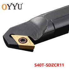 OYYU-vástago de herramienta de torneado de barra de perforación, insertos de carburo de uso DCMT11, herramientas de torno interno, soporte de corte, S40T-SDZCR11 2024 - compra barato