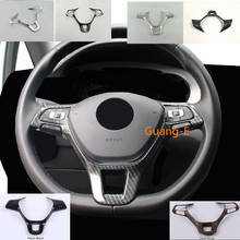 Car Steering Wheel Cover Kit Trim Frame Lamp Sticker For VW Santana Sharan Bora Jetta 2016-2019 & CC Sagitar T-Cross 2019 &T-Roc 2024 - buy cheap