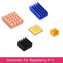 Радиатор металлический для Raspberry Pi 4 Модель B медный алюминиевый сплав радиатор Пассивного Охлаждения для Raspberry Pi 4 2022 - купить недорого