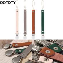 1 Pc Baby Pacifier Chain Clips Genuine Leather Soother Nipple Holder Nursing Teether Dummy Clip Teething Toy Leash Strap 2024 - buy cheap
