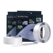 Cinta adhesiva de doble cara reutilizable, Nano cinta adhesiva lavable sin huellas, cinta de Gel Invisible de 1/2/3/5m, gran oferta, 2019 2024 - compra barato