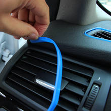 Car Styling 5M/pcs Universal DIY Flexible Interior Decoration Moulding Trim Strips Car Central Control and Door Decoration Strip 2024 - compre barato