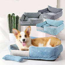 Winter Warm Pet House Dog Bed Soft Velvet Cat Nest Thick Memory Foam Dog Bed Sleeping Cushion Washable Puppy Sofa Teddy Mat 2024 - buy cheap