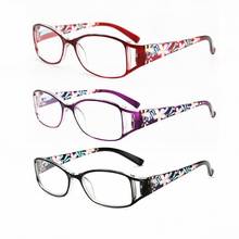 Zerosun-gafas de lectura con diseño floral para mujer, anteojos de lectura femeninos elegantes con dioptrías, adecuados para trabajo de visión cercano, Ordenador + 100, 150, 200, 250, 300, 350 2024 - compra barato