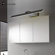 Lámpara Led moderna de pared para baño, candelabro de Led de pared de Metal para espejo frontal de baño, lámpara de pared blanca y negra 2024 - compra barato