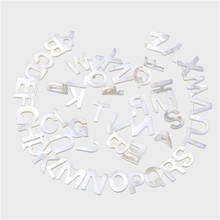 5pc 26 Capital Letter Mother Of Pearl Shell Bead Natural Letters For Bracelet&Necklace DIY Jewelry Handmade Making Drop Shopping 2024 - buy cheap