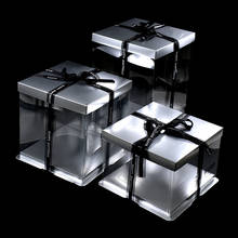 2020 New Arrival Baking Packaging Boxes Clear Gold Silver Cake Chocolate Candy Cases Transparent Box/Case Wedding Party Favors 2024 - buy cheap