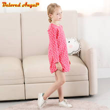 Beloved Angel O neck Shirt Dress Girls Clothing Baby Autumn Fashion Dress Cotton Long Sleeves Elegant Casual Kids Girl Dresses 2024 - buy cheap