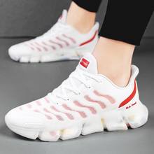 Zapatillas deportivas ligeras de verano para hombre, zapatos blancos para correr, marca atlética, para caminar, D-876 2024 - compra barato