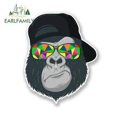 EARLFAMILY 13cm x 11cm Cool Gorilla Head Vinyl Sticker Laptop Car Window Bike Helmet Decal Animal Funny Cartoon Car Stickers 2024 - buy cheap