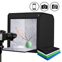 60*60cm 24inch Photo Studio Light Box Tent Softbox Dimmable LED Cube Tabletop Light Shooting Tent With 4 Color Cotton Backdrops 2024 - buy cheap