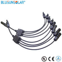 Blusunsolar-Panel Solar, 100 pares, 1 en 4 Y, 1 a 4 M/FFFF Y conectores de Cable F/MMMM 2024 - compra barato