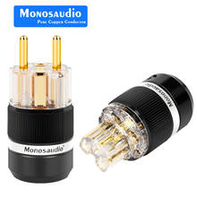 Monosaudio-Cable de alimentación de cobre puro E101G/F101G, conector hembra IEC, adaptador de enchufe Schuko de alta calidad 2024 - compra barato