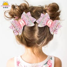 Baby HairClips & Pins Bow-knot Pink Sequins Hairpins Colorful Hairclip Holder Kids Barrettes Clip for Girls  Fashion Gift 2024 - buy cheap