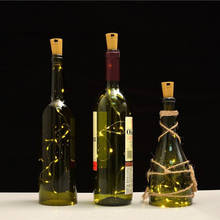 LED String Light Bottle Stopper 2m 20leds Cork Shaped Wine Bottle Lights Decoration for Alloween Christmas Holiday Party 2024 - buy cheap