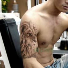 Татуировка Временная водостойкая для мужчин и женщин, наклейки в виде короля льва, флэш-тату 2024 - купить недорого