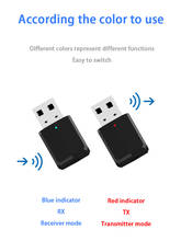 Mini transmisor receptor 2 en 1 compatible con Bluetooth 5,0, adaptador de Audio estéreo inalámbrico AUX, USB, 3,5mm, para TV en casa, MP3/4, PC, Coche 2024 - compra barato